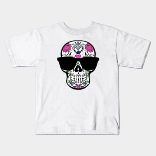 Cool Decorated Skull Kids T-Shirt